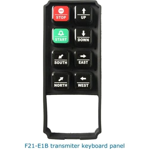 Telecontrol industrial wireless crane remote control F21E1B F21-E1B transmitter silica gel keyboard pushbuttons panel