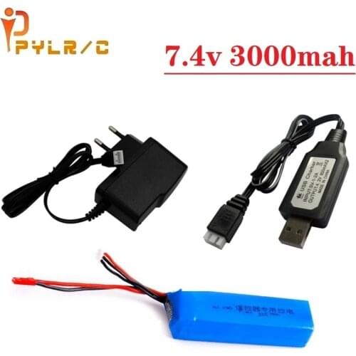 Teranty Power 7.4V 3000mah Lipo Battery + Charger For Frsky Taranis X9D Plus Transmitter Remote Controller Spare Parts