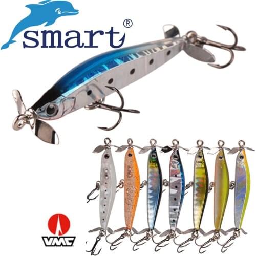 TAF High Quality 5cm 3.2g Sinking Pencil Equipment with Props Propeller Hot Model Fishing Lure Retail Bait VMC Hook Wobblers