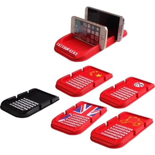 Universal Car accessories Car Anti-slip Mat Mobile Phone Holder Silicone Pad Cellphone Car Mount Desk Stand For Mobile Phone