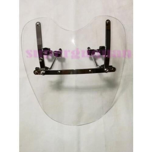 New For Honda Stateline Sabre 1300 Rebel 250 With 7/8" And 1" Handlebars,Motorcycle Windshield Windscreen 19"x17" Clear