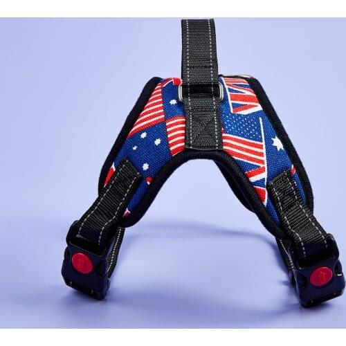 X Dog Harness No Pull, Reflective Pet Harness,Adjustable and 2 Lock Buckle with Nylon Handle Dog Harness