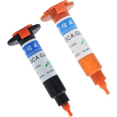 New 2 colors/lot 5ML TP-2500 LOCA UV glue liquid optical clear adhesive uv glue tp2500 for touch screen samsung galaxy iPhone