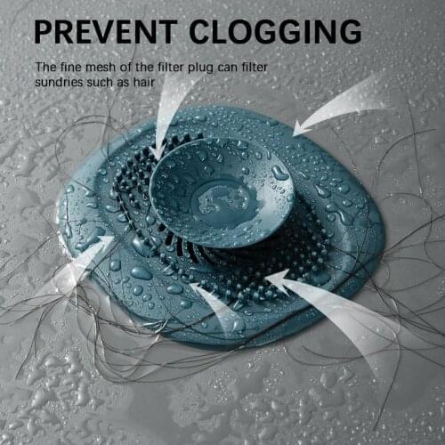 1/2pcs Bathroom Washbasin Drain Hair Catcher Bath Stopper Plug Sink Strainer Filter Kitchen Accessory Dropshipping