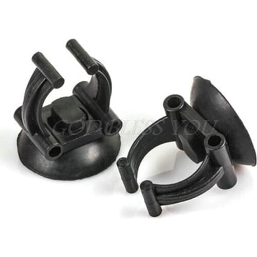 10PCS/lot Black Suction Cup Clip 30mm Diameter For Aquarium Heater Tubing Rain Bar Drop Shipping