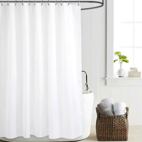 240*200cm Gather Polyester Fabric &PEVA Shower Curtains Waterproof Mildew Resistant Bath Curtain Elegant Bathroom Accessories