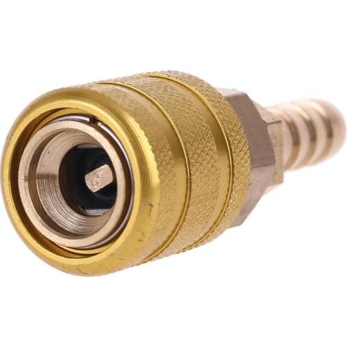 Hardware Coupler and Plug 8mm Solid Brass Quick Connect Air Fittings 1/4" NPT Thickened Copper Inflatable joint