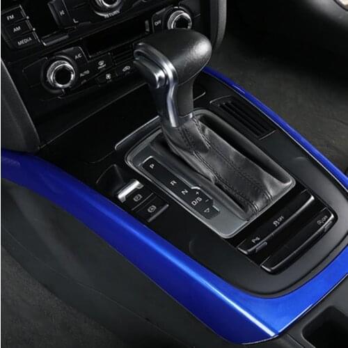 Center Console Gear Shift Frame Decoration Cover Trim For Audi A4 B8 2009-2016 A5 ABS Car Styling Interior Modified