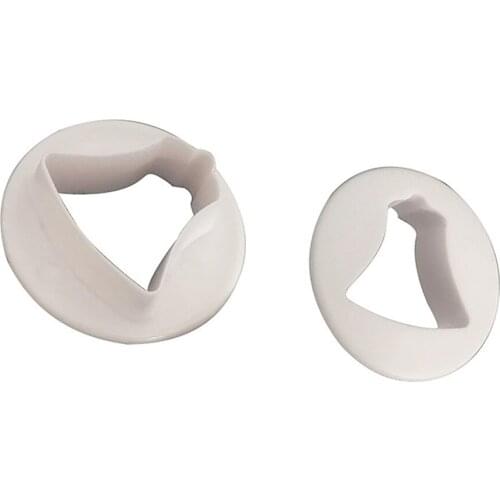 DIY 2pcs Christmas bell Plastic Cake Molds Mould Fondant Tools Cookie Cutter Birthday Baking Cake Decorating Cake Accessories