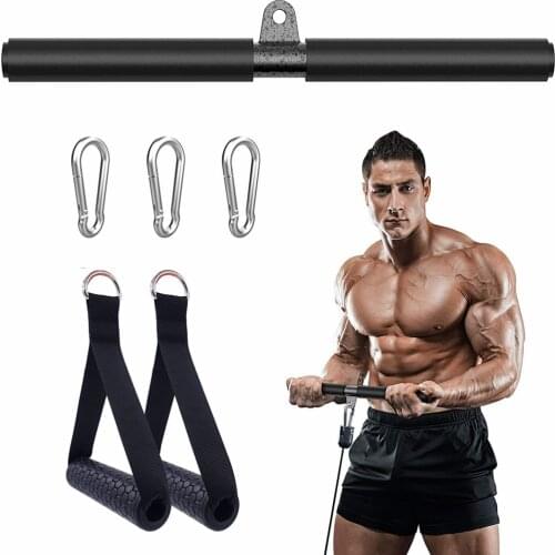 Fitness diy gym Pulley System Pulley Cable Machine Attachments System Exercise Handles LAT Pull Down for Biceps Curl Triceps