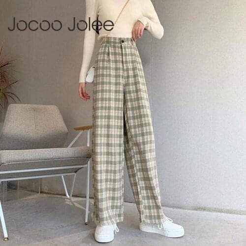 Jocoo Jolee Women's Plaid Trousers