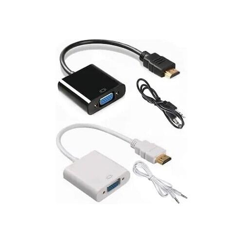 HDMI TO VGA CABLE CONVERTER + AUDIO