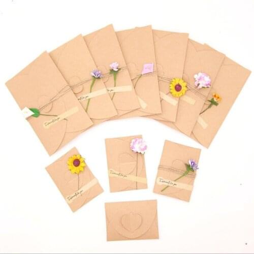 100pcs per pack Classical Kraft Blank Paper Envelopes Wedding Invitation Envelope Gift Envelope