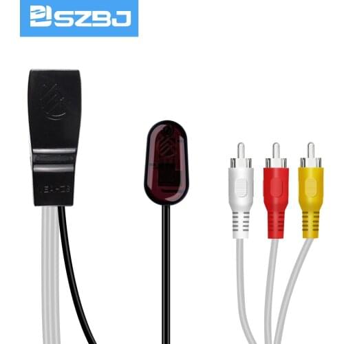 TV 3 RCA A/V and USB IR Remote Control Extender Kit Over CAT5/6 for Controlling DVD/Set-Top Box from Another Room