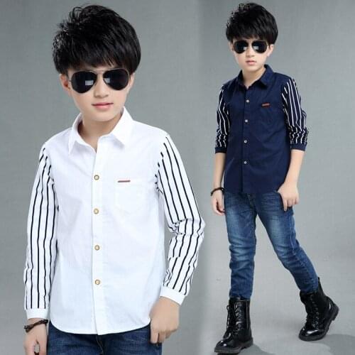 KOMURRO Long Sleeve Shirts For Boys