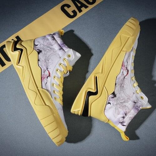 Men Casual Shoes Classic High Top Shoes Men Fashion Sneakers Outdoor Fitness Shoes Trend Light Jogging Shoes Men Vulcanize Shoes