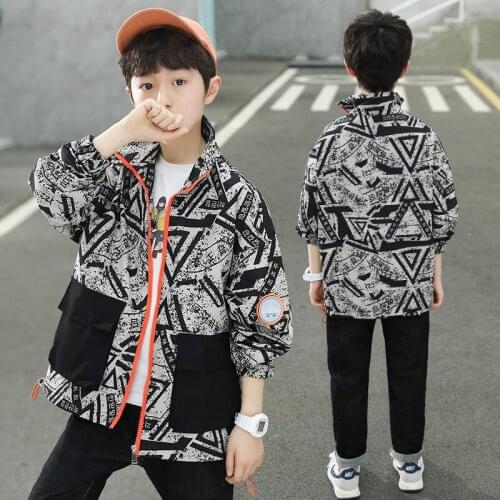 Cool Spring Autumn Boy Coat Jackets Overcoat Top Kids Teenage Gift Children Clothes Gift Formal School High Quality