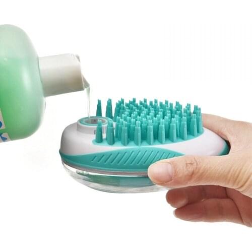 Small&Large Dog Bath Brush Comb Pet SPA Shampoo Massage Brush Shower Hair Removal Comb For Puppy Cats Cleaning Grooming Supplies