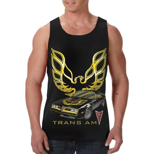 Pontiac Trans Am FireBird Tank Top Men Bodybuilding singlet Gyms Sleeveless Shirt Blank Fitness Clothing Sportwear Muscle Vest
