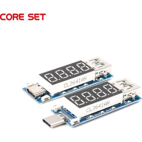 Male Female USB Charging Trigger LED Display Voltmeter Ammeter PD2.0 PD3.0 Type-C USB Decoy DC Digital Display Voltage Device