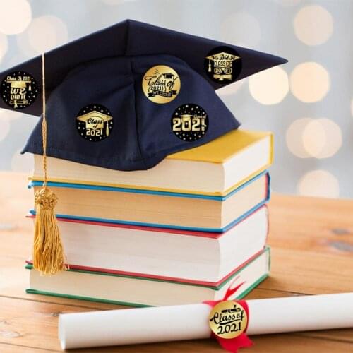 120Pcs/10 Sheets Graduated Labels Various Shapes Self-Adhesive Ultra Thin Congratulation Party Graduation Season Stickers for Sc