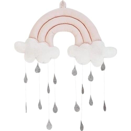 Cloud Raindrop Cute Nursery Mobile Hanging Accessories Pendant Toy Room Fabric Tent Decoration Photography Gifts Baby Crib Props