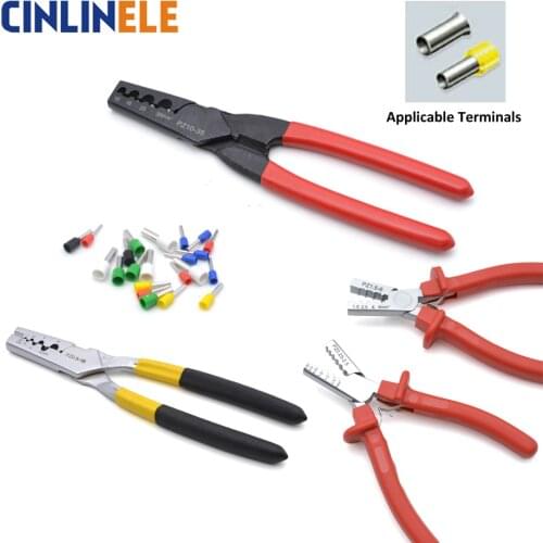 0.25-35mm GERMANY Style Small Crimper Pliers electrical Bootlace Terminal VE Crimping Tools