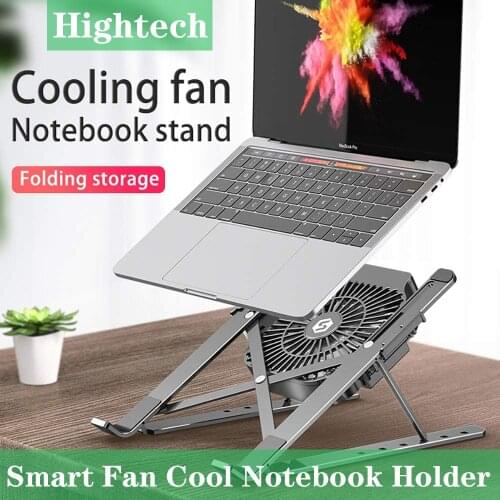Portable Laptop Stand, Adjustable Aluminum Alloy Notebook Holder for 11-17inch Laptop Tablet ,Stand Fan Cooling Holder