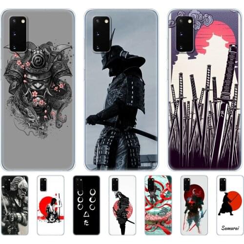 Silicon Case For samsung galaxy S20 PLUS Ultra S10 lite Phone Cover For samsung note 10 plus lite Case Samurai