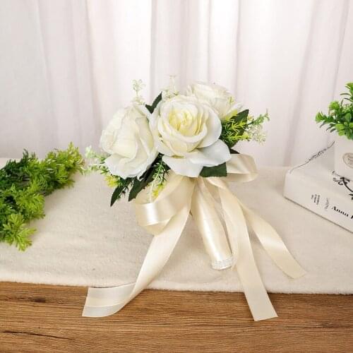 Wedding Bouquet Bridal Bouquet Silk Artificial Flowers Bridal Bouquets Hydrangea Roses Calla Lily for Wedding Accessories