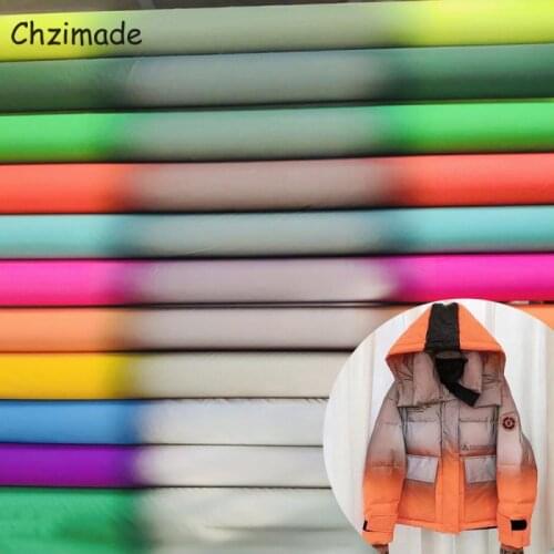 Chzimade 1Yard Gradient Color Reflective Fabric For Coat Wedding Costume Fabric DIY Stage Cosplay Costume Dress Diy Sewing Craft