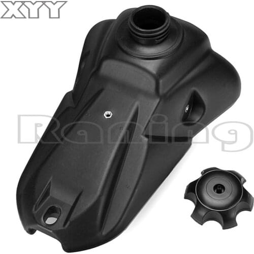 Motorcycle Fuel Tank for 125Cc 150Cc Pit Pro Trail Dirt Bike Black Gas Petrol Fuel Tanks with Cap New Minimotor Motocross