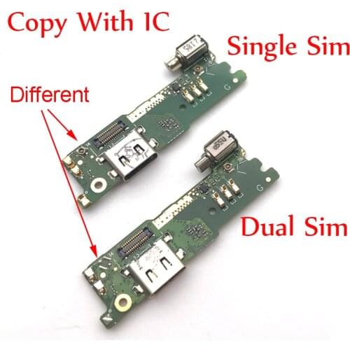 USB Charging Port Flex Cable For Sony Xperia XA1 G3121 G3112 G3125 G3116 G3123 USB Charger Connector Board With Vibrator