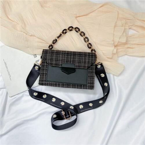 Ladies Wide Shoulder Strap Shoulder Bag Designer Ladies Handbags And Wallets Fashion Chain Messenger Bag