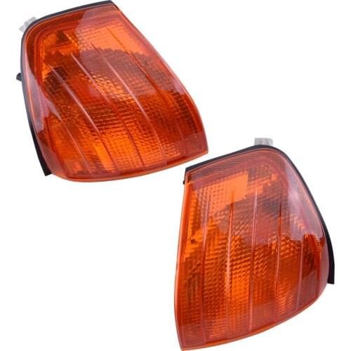 1 Pair Car Amber Corner Turn Signal Light Lamp 2028261143 Fit For Mercedes Benz C Class W202 1994 1995 1996-2000 2028261243