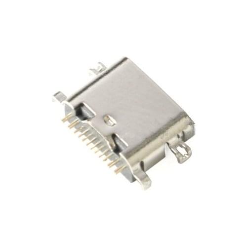 100pcs/lot All copper Type-C 3.1 socket 16Pin sinking plate 1.6 USB-3.1 Type-C female socket Data interface