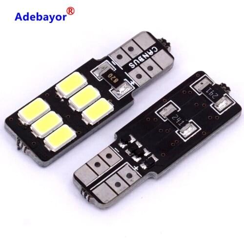 100pcs Super bright LED car light show wide decoding T10 5630 6SMD dash light reading lamp