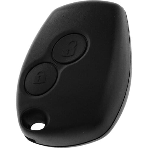 2 Button Key Fob Remote Shell Case Uncut Blade for Twingo