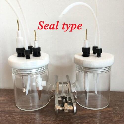 2pcs One Pair H-type Cell, H-type Ion Exchange Membrane Cell, Universal Cell, Sealed Cell