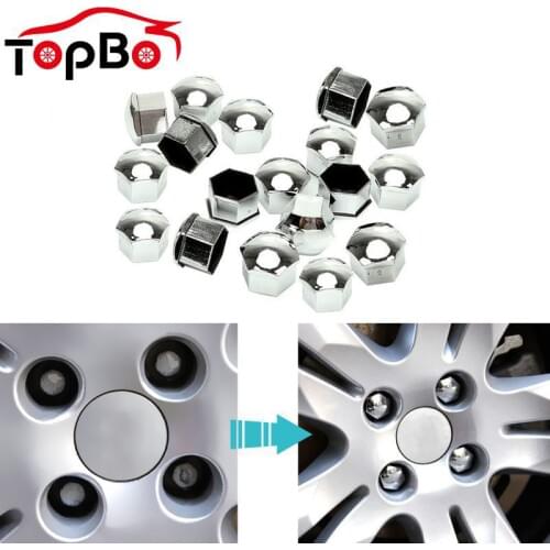 20Pcs 19mm Car Wheel Nut Caps Cover Protection Caps Anti-Rust Auto Hub Screw Cover Car Fashion Tyre Nut Bolt Exterior Decoration