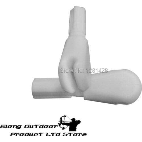 2021 White Color Safety Nock For Foam Carbon Arrows For CS Archery Game,50PCS/LOT+Free Shipping