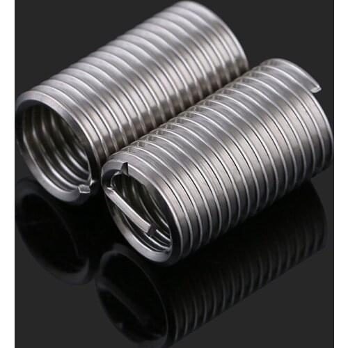 304stainless Steel Thread Sleeve Wire Thread Sleeve Thread Protective Sleeve Screw Sleeve Steel Sleeve Braces M2-M8 50PCS