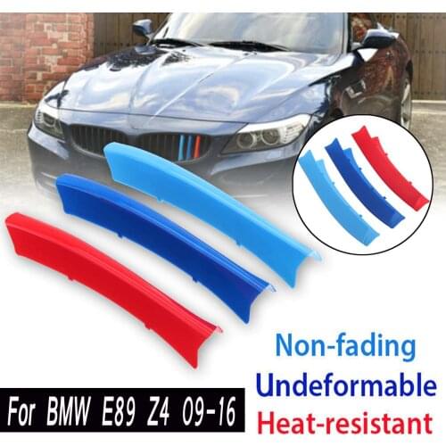 3D M Barbecue Barfor BMW E89 Z4 2009-2016 Car Front Grille Trim Sport Cover Motorsport Power Performance Stickers Kidney