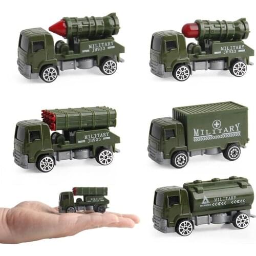 5Pcs/Set Diecast Alloy Military Vehicles Car Inertia Toy Educational Kids Toy