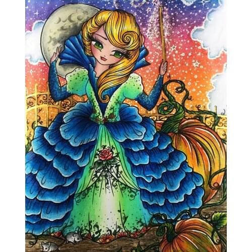 5D DIY Poured Glue Diamond Painting Kits Scalloped Edge Unique Handcraft Gift Home Wall Decoration Soft Canvas Fall Decor