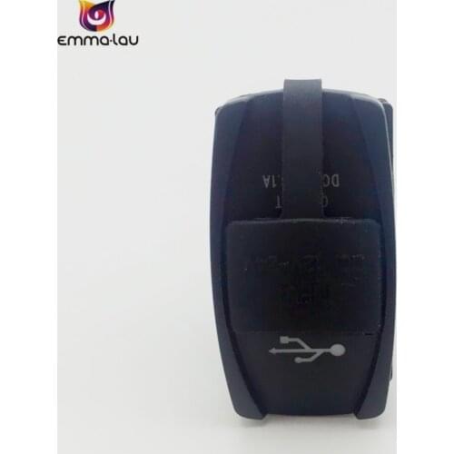 12V 24V Car Dual USB Charger Adapter 2.1A+1A Waterproof Socket Power Adapters Voltmeter For Universal Boat RV Vehicle SUV Truck