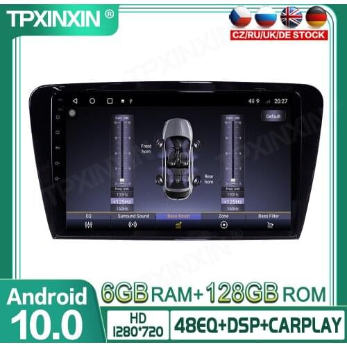 For Skoda Octavia 2013-2018 128G Android 10 Car Multimedia Player GPS Navigation Headunit Auto Radio Audio Stereo Tape Recorder
