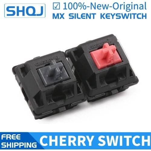 Original CHERRY MX SILENT SWITCH RED BLACK 3PIN SILENT SWITCH MECHANICAL KEYSWITCH