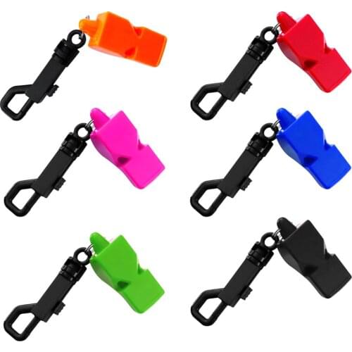 Safety Whistle Portable Oudoor Tools for Swimming Diving Boating Emergency Survival Rescue Signaling 6Colors