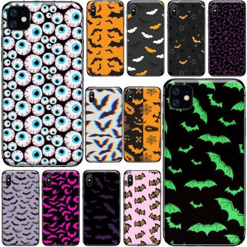 Bat Skeleton Halloween pattern horror Phone Case For iphone 8 11 12 Redmi note 8 9 s huawei p 30 pro lite plus cover shell funda